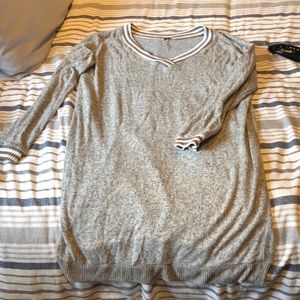 Gray marl sweater dress